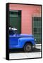 Cuba Fuerte Collection - Close-up of Blue Vintage Car-Philippe Hugonnard-Framed Stretched Canvas