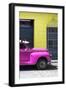 Cuba Fuerte Collection - Close-up of Deep Pink Vintage Car-Philippe Hugonnard-Framed Photographic Print