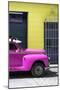 Cuba Fuerte Collection - Close-up of Deep Pink Vintage Car-Philippe Hugonnard-Mounted Photographic Print