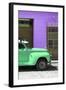 Cuba Fuerte Collection - Close-up of Green Vintage Car in Trinidad-Philippe Hugonnard-Framed Photographic Print