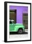 Cuba Fuerte Collection - Close-up of Green Vintage Car in Trinidad-Philippe Hugonnard-Framed Photographic Print