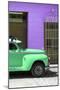 Cuba Fuerte Collection - Close-up of Green Vintage Car in Trinidad-Philippe Hugonnard-Mounted Photographic Print