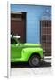 Cuba Fuerte Collection - Close-up of Green Vintage Car-Philippe Hugonnard-Framed Photographic Print