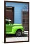 Cuba Fuerte Collection - Close-up of Green Vintage Car-Philippe Hugonnard-Framed Photographic Print