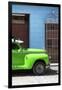 Cuba Fuerte Collection - Close-up of Green Vintage Car-Philippe Hugonnard-Framed Photographic Print