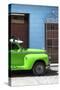 Cuba Fuerte Collection - Close-up of Green Vintage Car-Philippe Hugonnard-Stretched Canvas