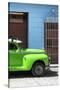 Cuba Fuerte Collection - Close-up of Green Vintage Car-Philippe Hugonnard-Stretched Canvas