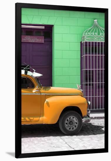 Cuba Fuerte Collection - Close-up of Orange Vintage Car-Philippe Hugonnard-Framed Photographic Print