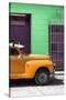 Cuba Fuerte Collection - Close-up of Orange Vintage Car-Philippe Hugonnard-Stretched Canvas
