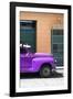 Cuba Fuerte Collection - Close-up of Purple Vintage Car-Philippe Hugonnard-Framed Photographic Print