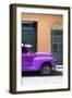 Cuba Fuerte Collection - Close-up of Purple Vintage Car-Philippe Hugonnard-Framed Photographic Print