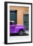 Cuba Fuerte Collection - Close-up of Purple Vintage Car-Philippe Hugonnard-Framed Photographic Print