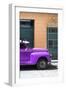 Cuba Fuerte Collection - Close-up of Purple Vintage Car-Philippe Hugonnard-Framed Photographic Print