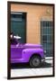 Cuba Fuerte Collection - Close-up of Purple Vintage Car-Philippe Hugonnard-Framed Photographic Print