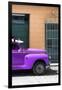 Cuba Fuerte Collection - Close-up of Purple Vintage Car-Philippe Hugonnard-Framed Photographic Print