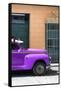 Cuba Fuerte Collection - Close-up of Purple Vintage Car-Philippe Hugonnard-Framed Stretched Canvas