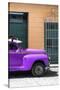 Cuba Fuerte Collection - Close-up of Purple Vintage Car-Philippe Hugonnard-Stretched Canvas