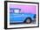 Cuba Fuerte Collection - Close-up of Retro Blue Car-Philippe Hugonnard-Framed Photographic Print