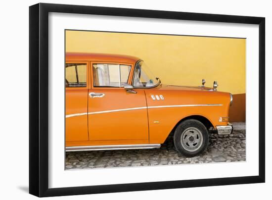 Cuba Fuerte Collection - Close-up of Retro Orange Car-Philippe Hugonnard-Framed Photographic Print