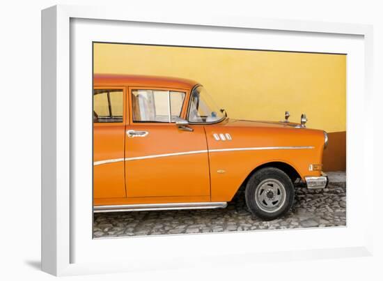 Cuba Fuerte Collection - Close-up of Retro Orange Car-Philippe Hugonnard-Framed Photographic Print