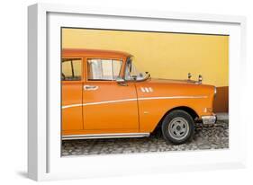 Cuba Fuerte Collection - Close-up of Retro Orange Car-Philippe Hugonnard-Framed Photographic Print