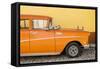 Cuba Fuerte Collection - Close-up of Retro Orange Car-Philippe Hugonnard-Framed Stretched Canvas