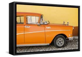 Cuba Fuerte Collection - Close-up of Retro Orange Car-Philippe Hugonnard-Framed Stretched Canvas