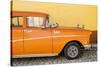 Cuba Fuerte Collection - Close-up of Retro Orange Car-Philippe Hugonnard-Stretched Canvas