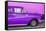 Cuba Fuerte Collection - Close-up of Retro Purple Car-Philippe Hugonnard-Framed Stretched Canvas