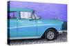 Cuba Fuerte Collection - Close-up of Retro Turquoise Car-Philippe Hugonnard-Stretched Canvas