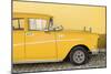 Cuba Fuerte Collection - Close-up of Retro Yellow Car-Philippe Hugonnard-Mounted Photographic Print