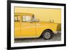 Cuba Fuerte Collection - Close-up of Retro Yellow Car-Philippe Hugonnard-Framed Photographic Print