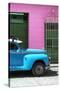 Cuba Fuerte Collection - Close-up of Skyblue Vintage Car-Philippe Hugonnard-Stretched Canvas