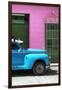 Cuba Fuerte Collection - Close-up of Skyblue Vintage Car-Philippe Hugonnard-Framed Premium Photographic Print