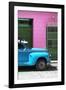 Cuba Fuerte Collection - Close-up of Skyblue Vintage Car-Philippe Hugonnard-Framed Photographic Print