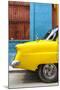 Cuba Fuerte Collection - Close-up of Yellow Taxi of Havana III-Philippe Hugonnard-Mounted Photographic Print