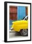 Cuba Fuerte Collection - Close-up of Yellow Taxi of Havana III-Philippe Hugonnard-Framed Photographic Print