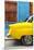 Cuba Fuerte Collection - Close-up of Yellow Taxi of Havana III-Philippe Hugonnard-Mounted Photographic Print