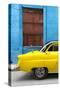 Cuba Fuerte Collection - Close-up of Yellow Taxi of Havana-Philippe Hugonnard-Stretched Canvas