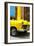 Cuba Fuerte Collection - Close up on Yellow Taxi of Havana IV-Philippe Hugonnard-Framed Photographic Print