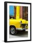 Cuba Fuerte Collection - Close up on Yellow Taxi of Havana IV-Philippe Hugonnard-Framed Photographic Print