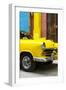 Cuba Fuerte Collection - Close up on Yellow Taxi of Havana IV-Philippe Hugonnard-Framed Photographic Print