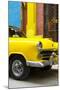 Cuba Fuerte Collection - Close up on Yellow Taxi of Havana IV-Philippe Hugonnard-Mounted Photographic Print