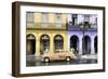 Cuba Fuerte Collection - Colorful Architecture and Golden Classic Car-Philippe Hugonnard-Framed Photographic Print