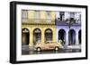 Cuba Fuerte Collection - Colorful Architecture and Golden Classic Car-Philippe Hugonnard-Framed Photographic Print