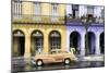 Cuba Fuerte Collection - Colorful Architecture and Golden Classic Car-Philippe Hugonnard-Mounted Photographic Print