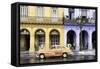 Cuba Fuerte Collection - Colorful Architecture and Golden Classic Car-Philippe Hugonnard-Framed Stretched Canvas