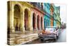 Cuba Fuerte Collection - Colorful Architecture Havana-Philippe Hugonnard-Stretched Canvas