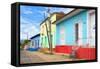 Cuba Fuerte Collection - Colorful Facades II-Philippe Hugonnard-Framed Stretched Canvas