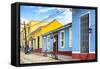 Cuba Fuerte Collection - Colorful Facades in Trinidad-Philippe Hugonnard-Framed Stretched Canvas